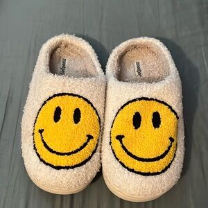 Smiley face slippers